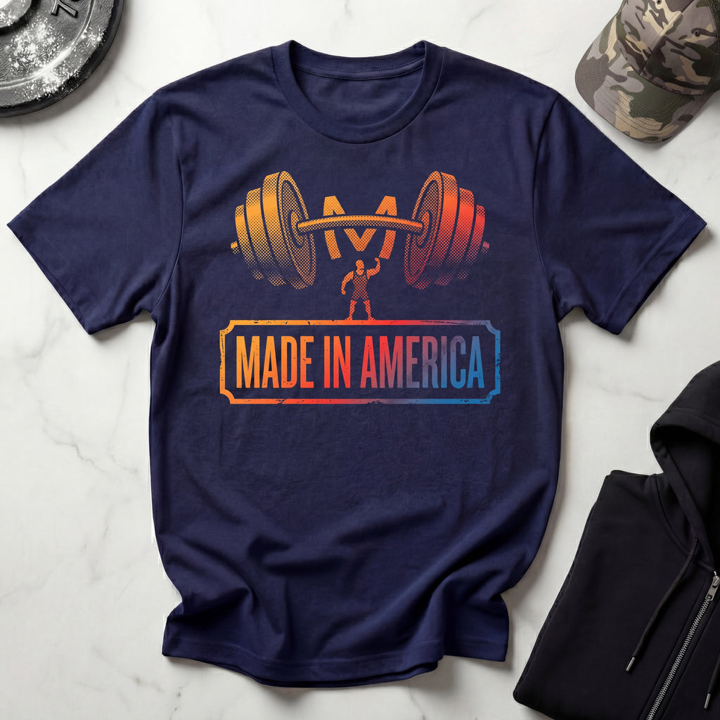 Made In America Gradient Gym T-Shirt