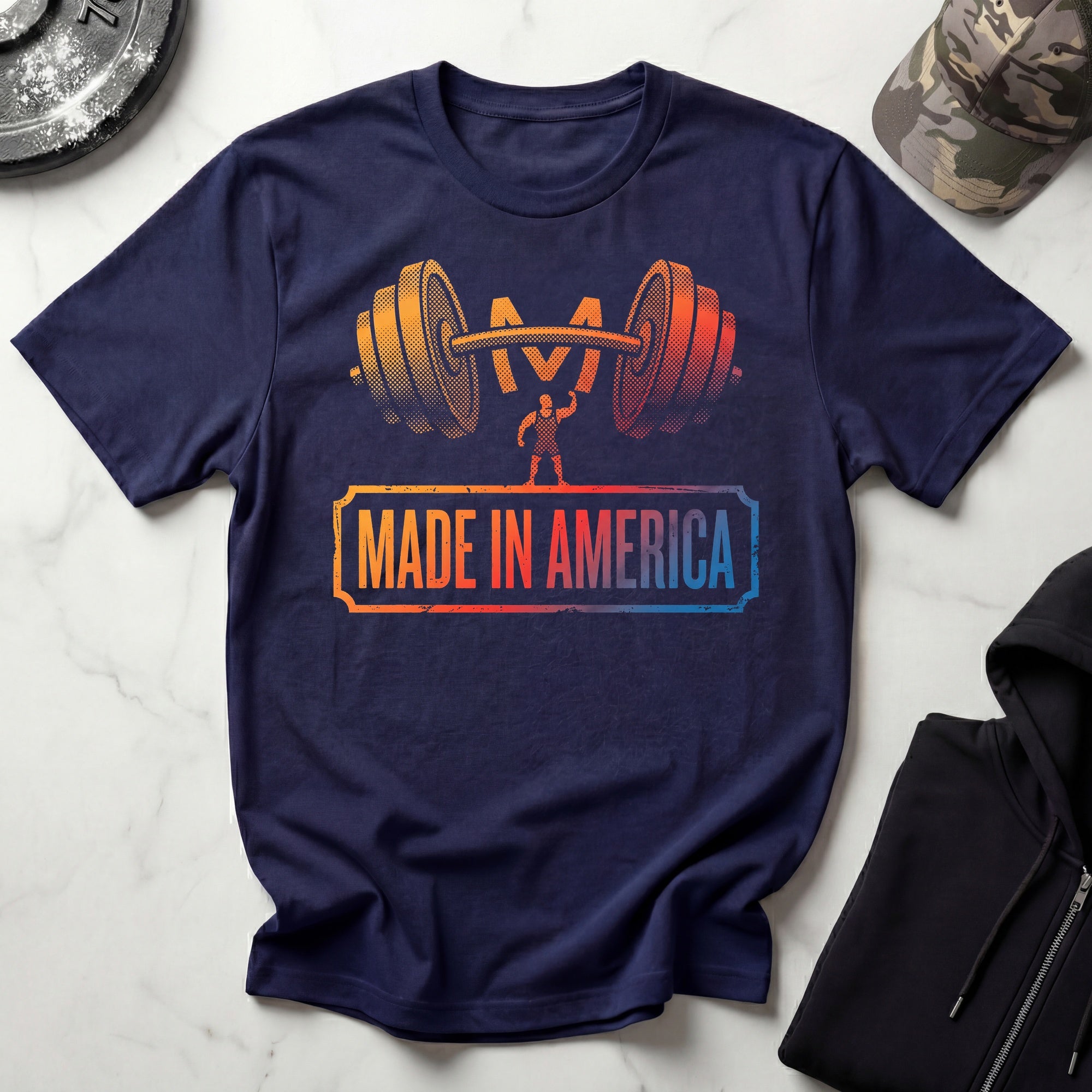 Made In America Gradient Gym T-Shirt