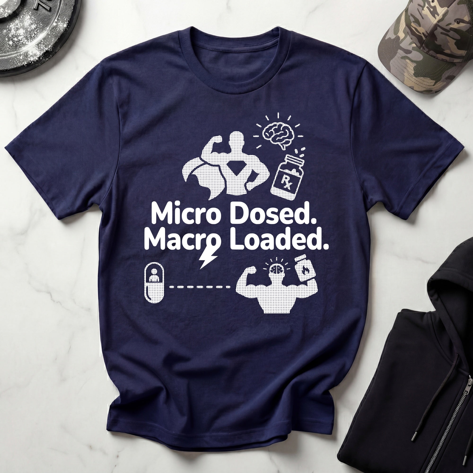 Micro Dosed Macro Loaded Graphic Gym T-Shirt