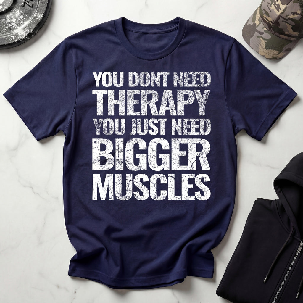 Muscle Therapy Grunge Graphic Gym T-Shirt