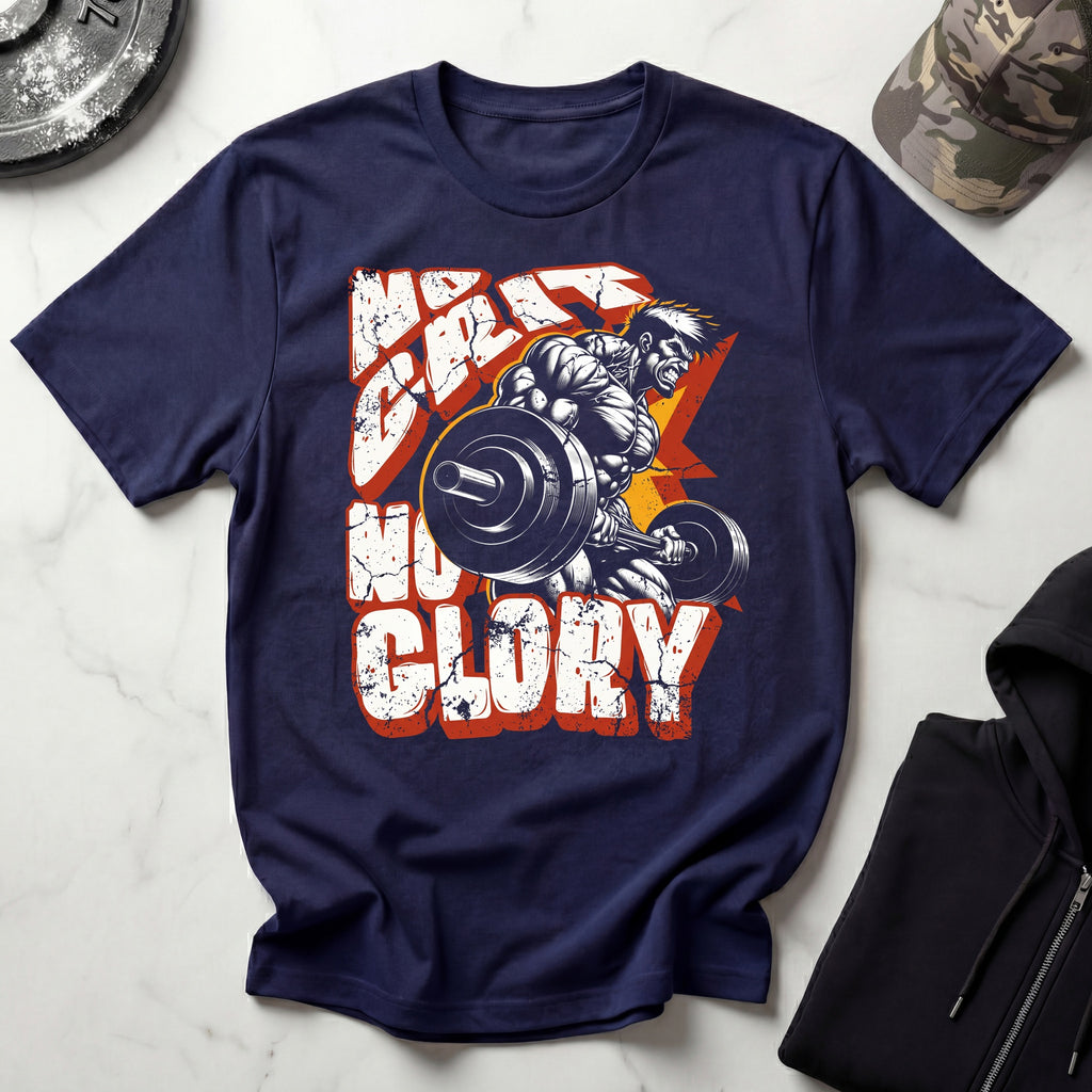 No Grit No Glory Vintage Graphic Gym T-Shirt