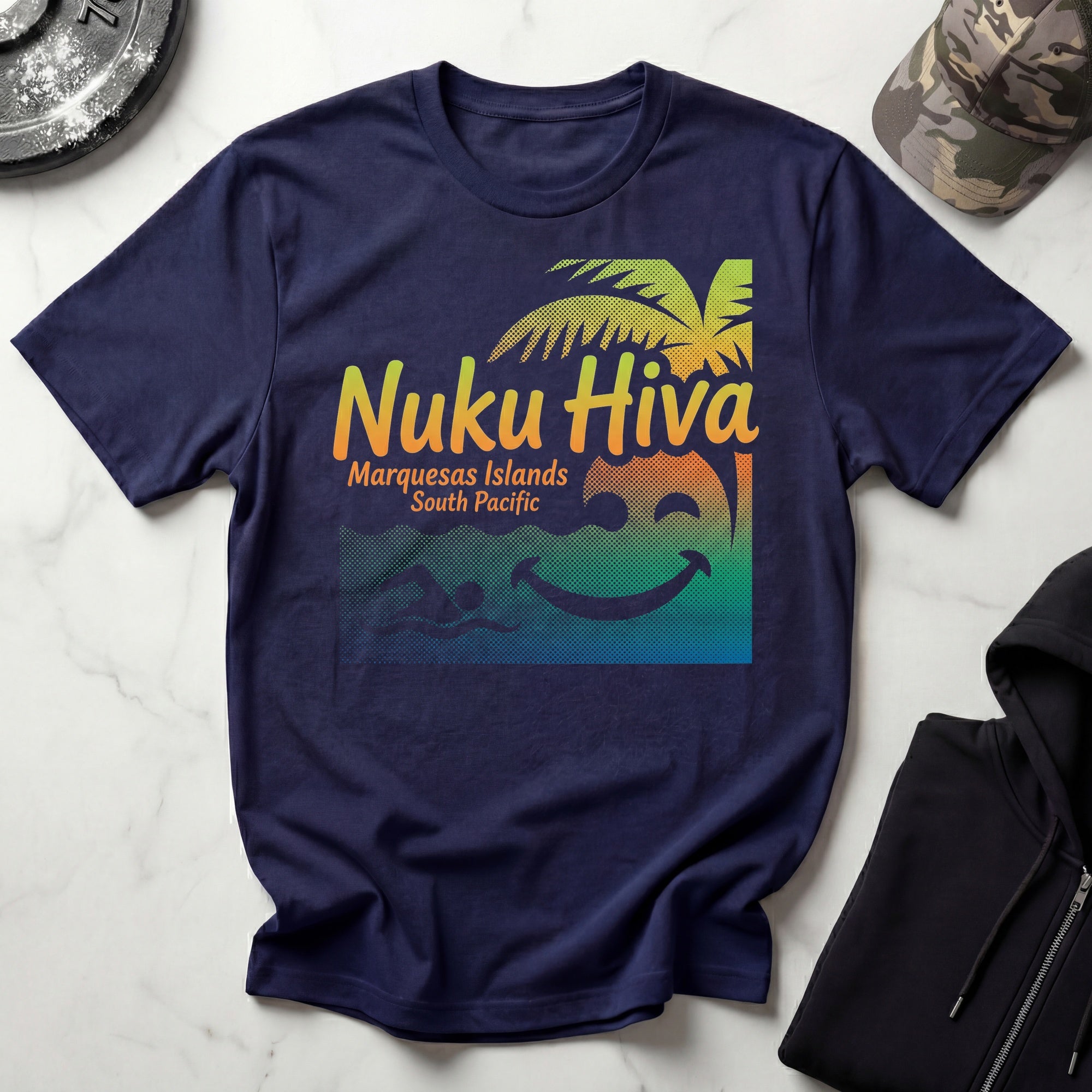 Nuku Hiva Marquesas Vintage Gym T-Shirt