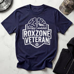 Roxzone Veteran Graphic White Gym T-Shirt