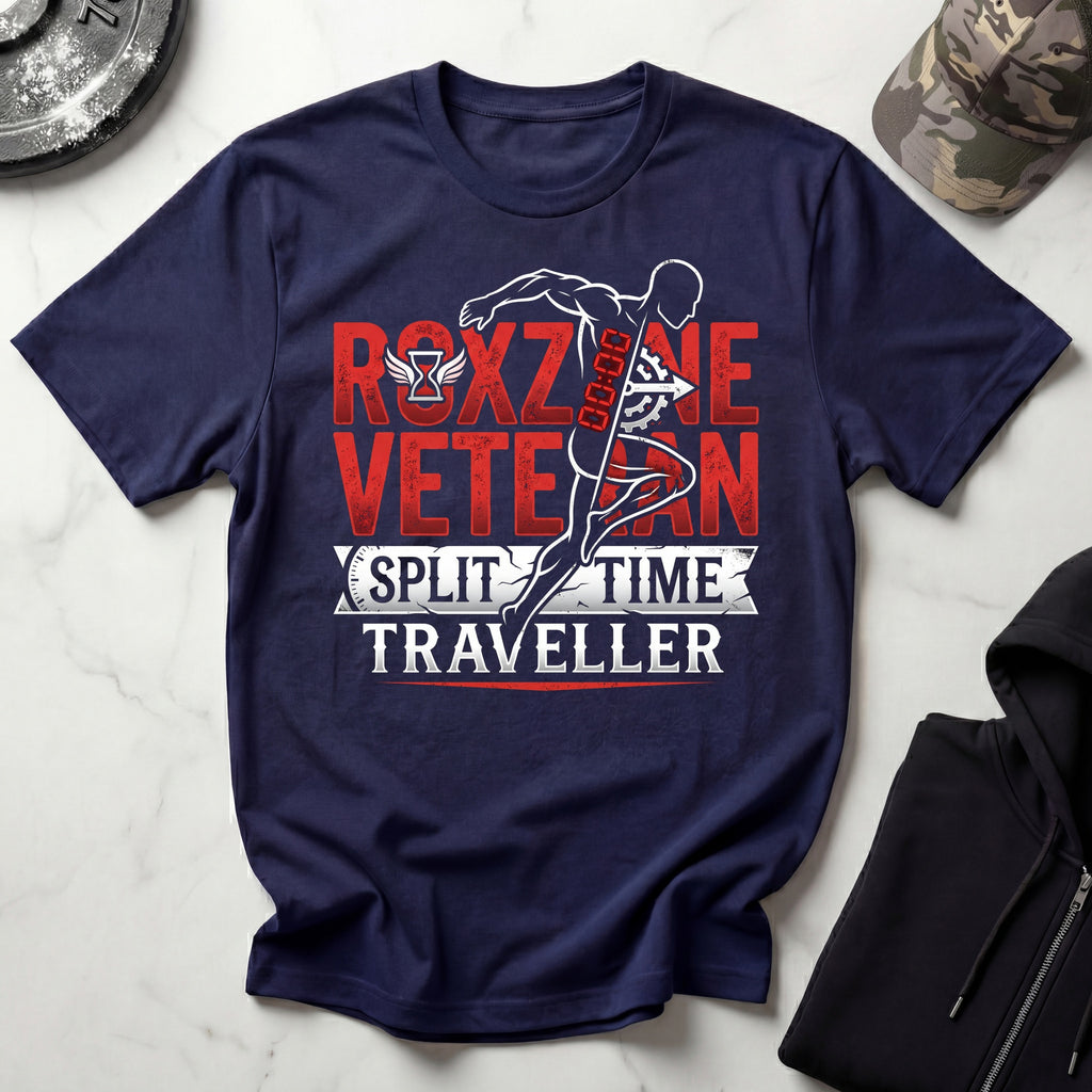 Roxzone Veteran Split Time Traveller Gym T-Shirt