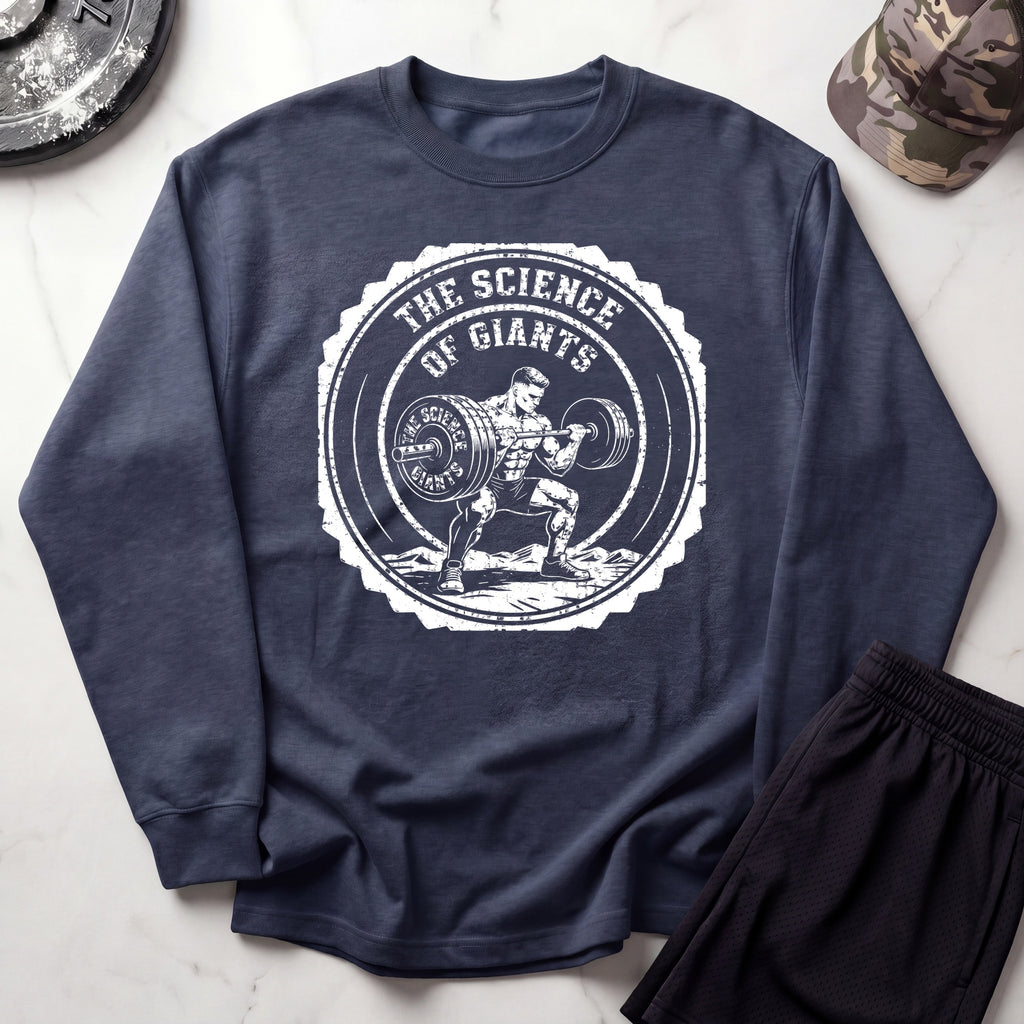Science Of Giants Gym Cozy Crewneck Sweatshirt