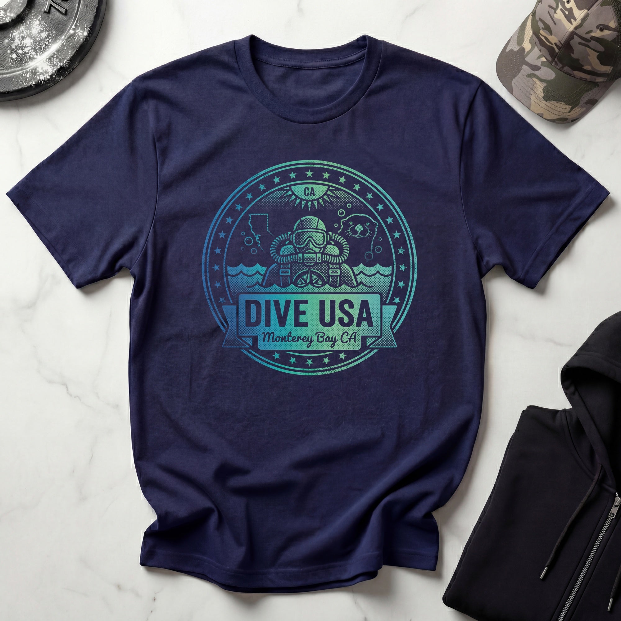 Dive USA Retro Graphic T-Shirt