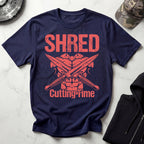 Shred Cutting Time Graphic Vintage Gym T-Shirt