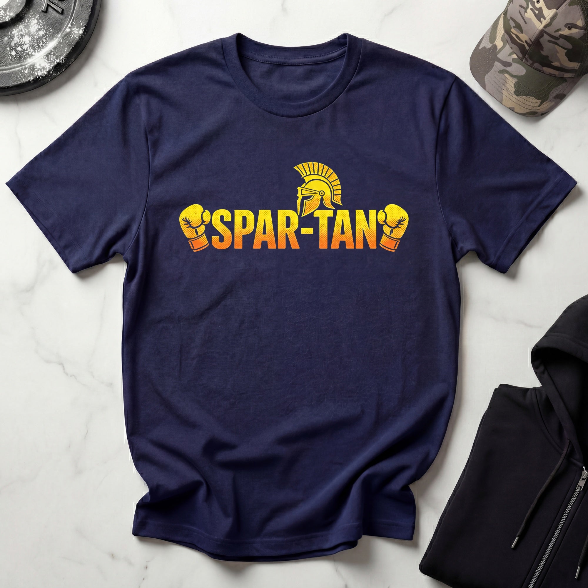Spartan Boxing Gloves Retro Boxing Gym T-Shirt