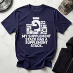 Stacked Supplements Graphic Gym T-Shirt