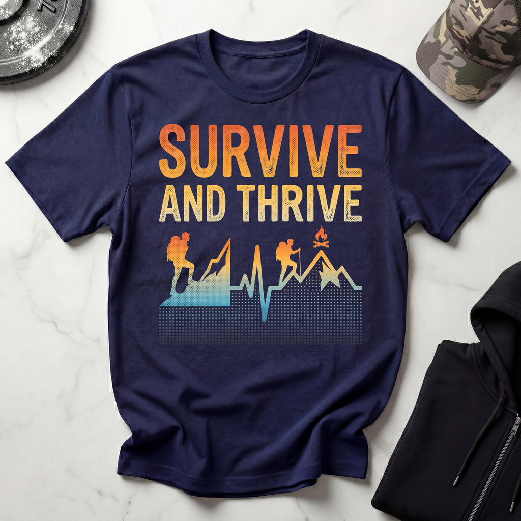 Survive And Thrive Hiker Graphic Gym T-Shirt