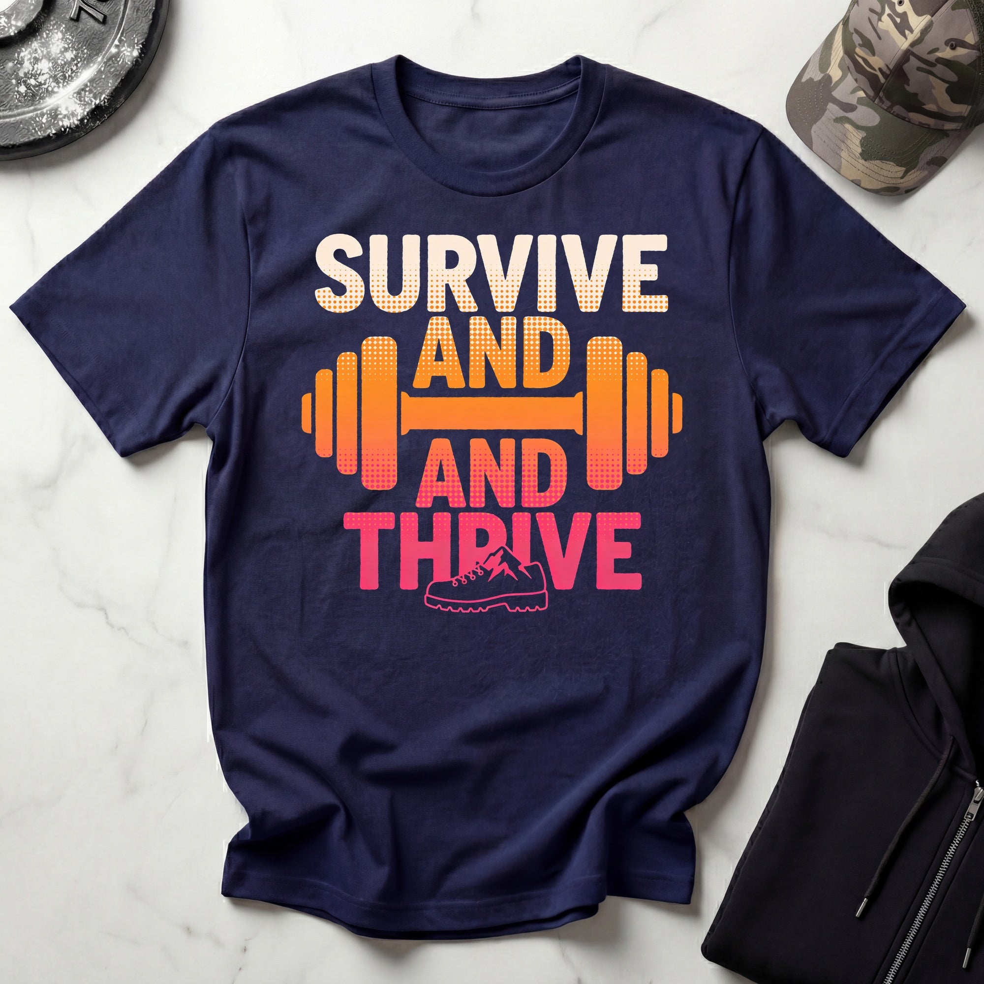 Survive And Thrive Hiking Gym T-Shirt