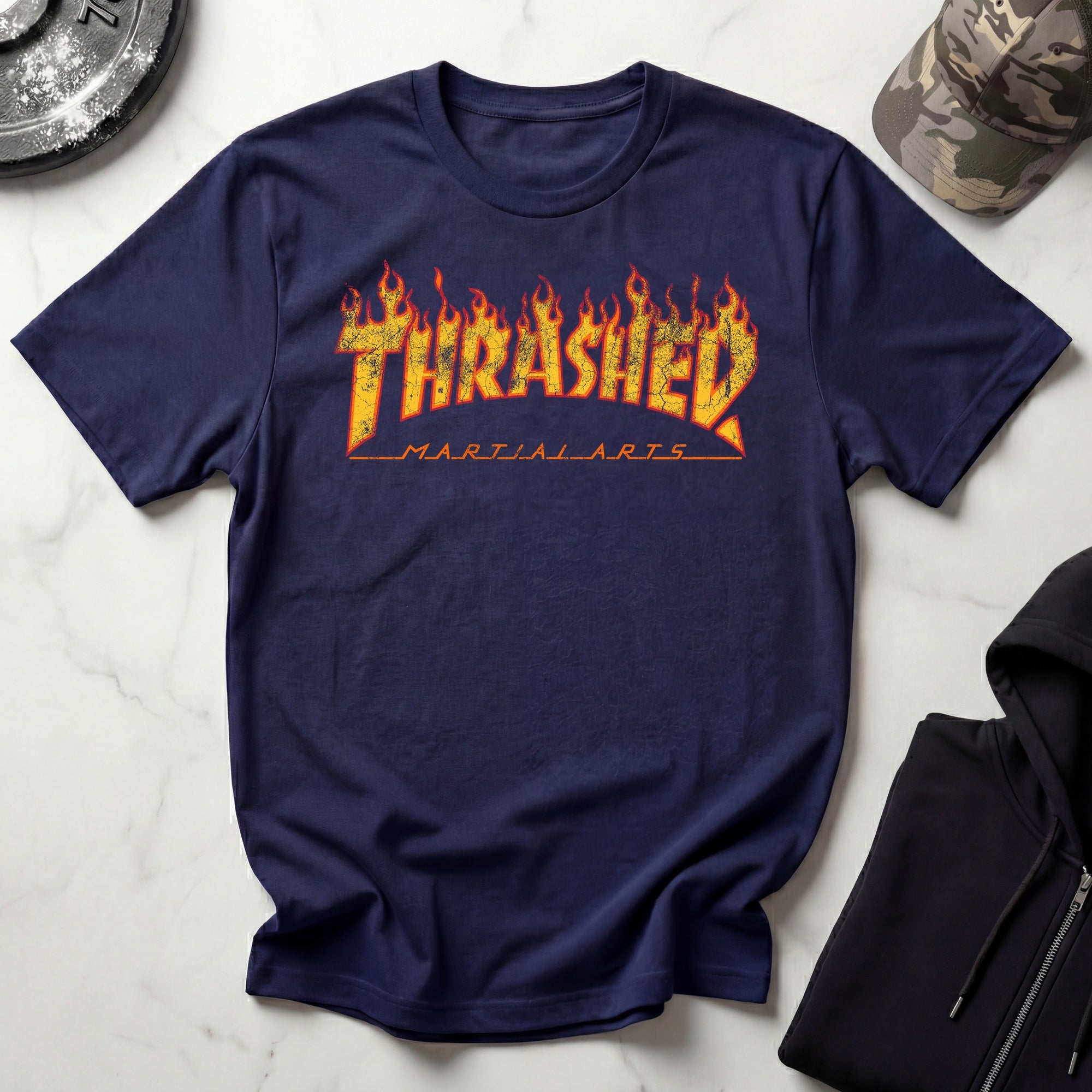 THRASHED Martial Arts Vintage Gym T-Shirt