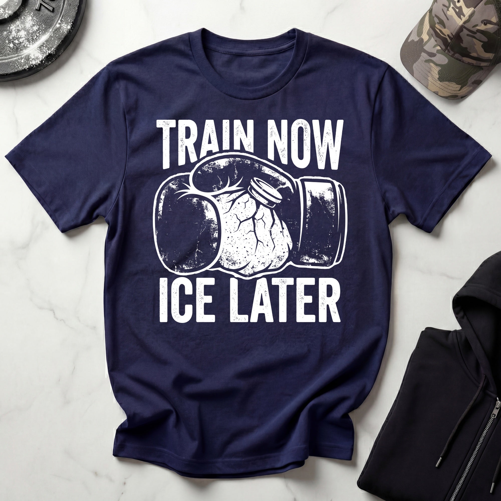 Train Now Ice Later Boxing MMA T-Shirt