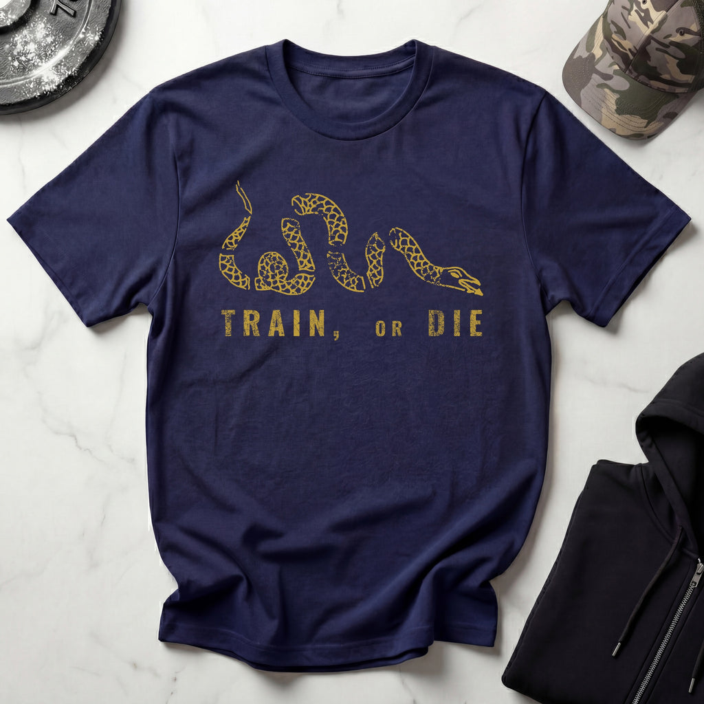 Train Or Die Snake Retro Gym T-Shirt