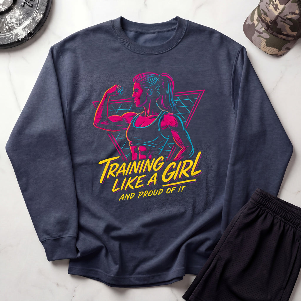 Training Like A Girl Crewneck Sweatshirt