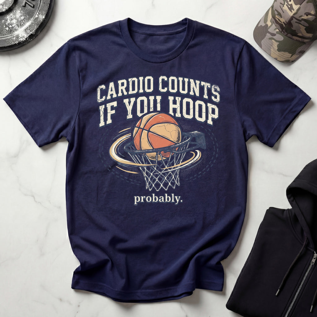Basketball Hoop Cardio Graphic Gym T-Shirt