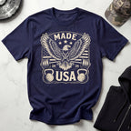 USA Eagle Flag Vintage Gym T-Shirt