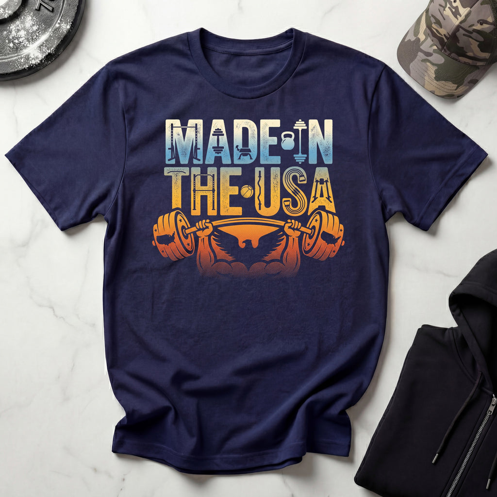 Made In USA Art Print Vintage Gym T-Shirt