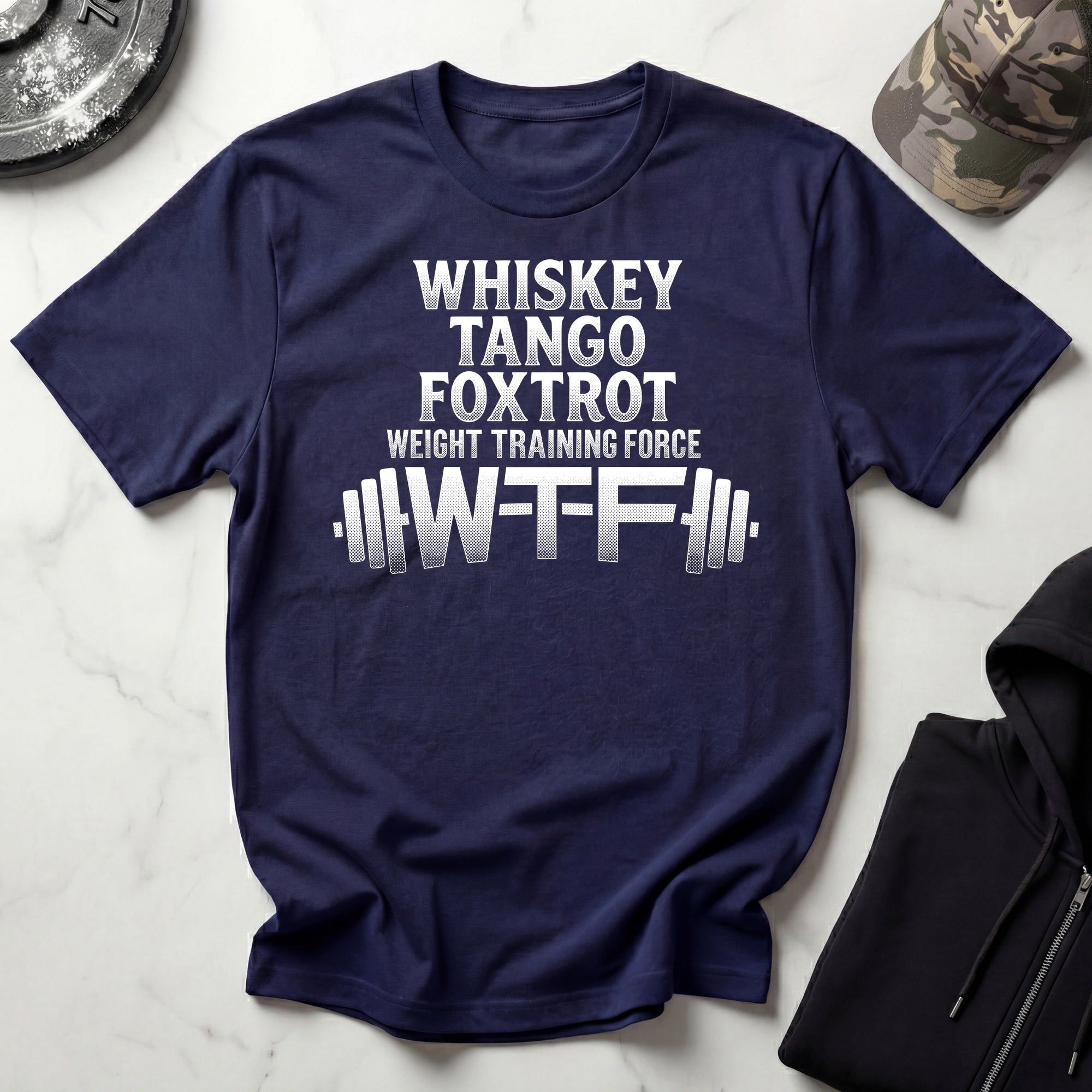 Whiskey Tango Foxtrot Vintage Graphic Gym T-Shirt
