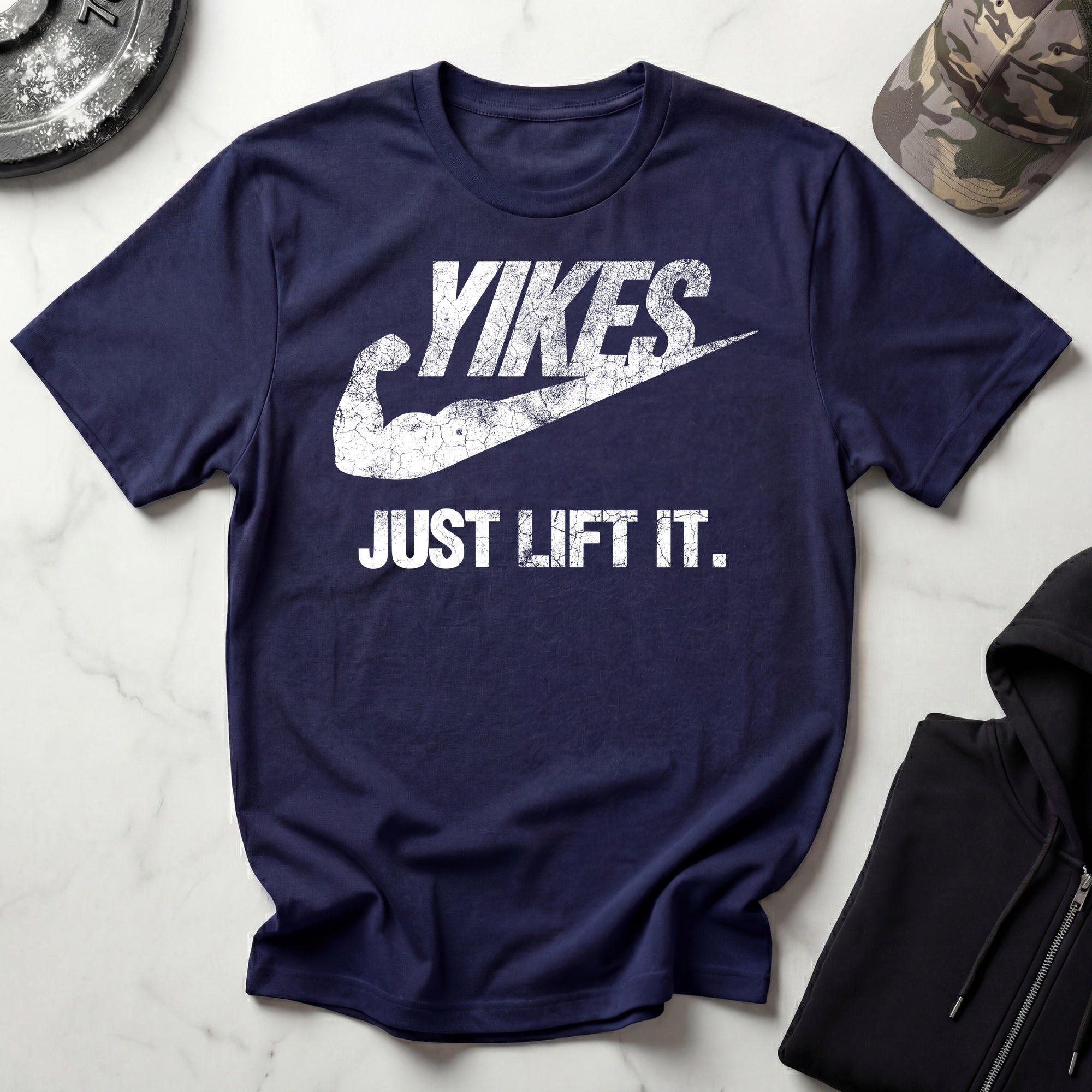 Yikes Just Lift It Vintage Gym T-Shirt
