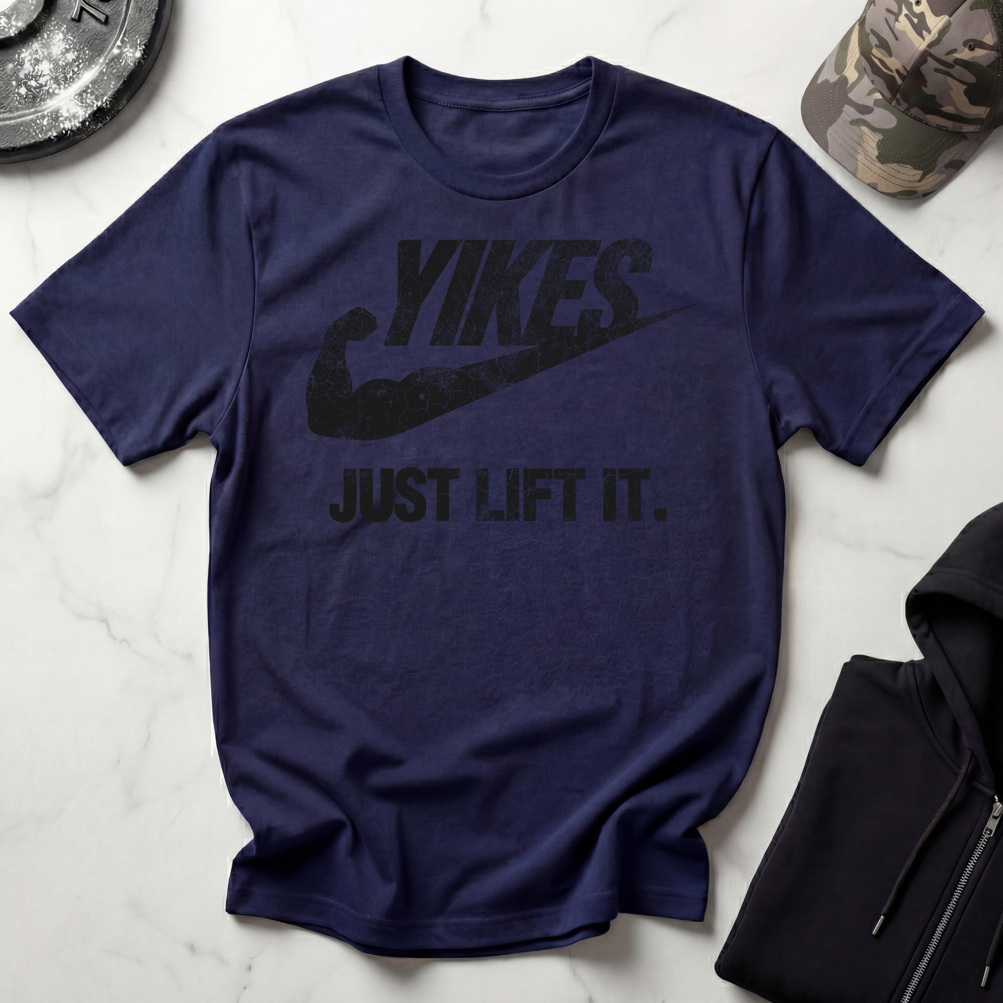 Yikes Just Lift It Vintage Gym Tee-Shirt