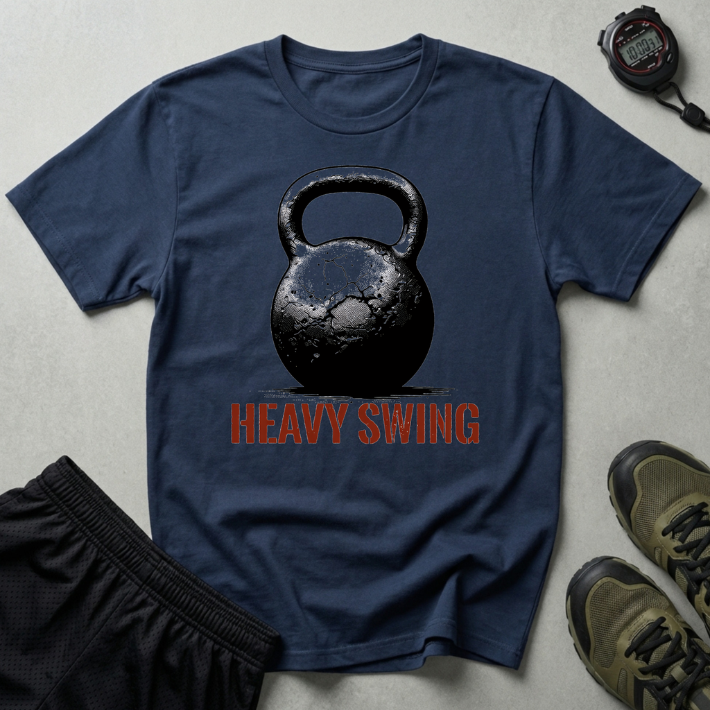 Heavy Swing Kettlebell Workout T-Shirt