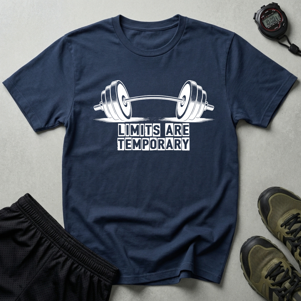 Limits Are Temporary Bodybuilding T-Shirt