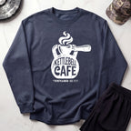 Kettlebell Cafe Cozy Gym Crewneck Sweatshirt