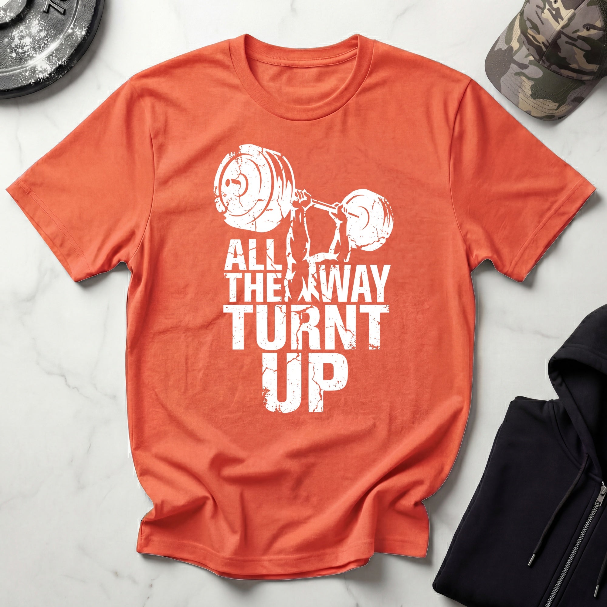 All Way Turnt Up Retro Gym T-Shirt