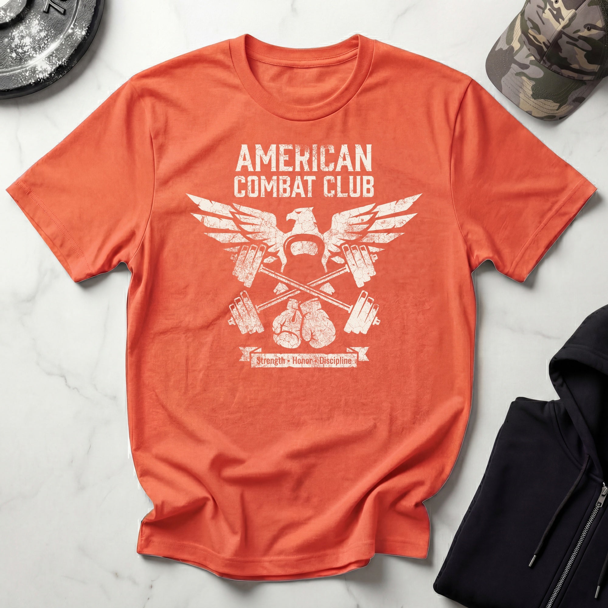American Combat Club Gym Vintage Gym T-Shirt