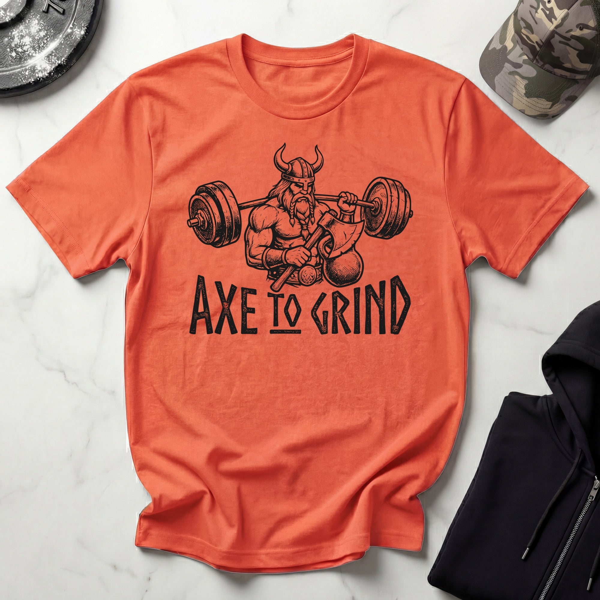 Axe To Grind Viking Graphic Gym T-Shirt