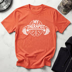 Barbell Therapist Gym T-Shirt
