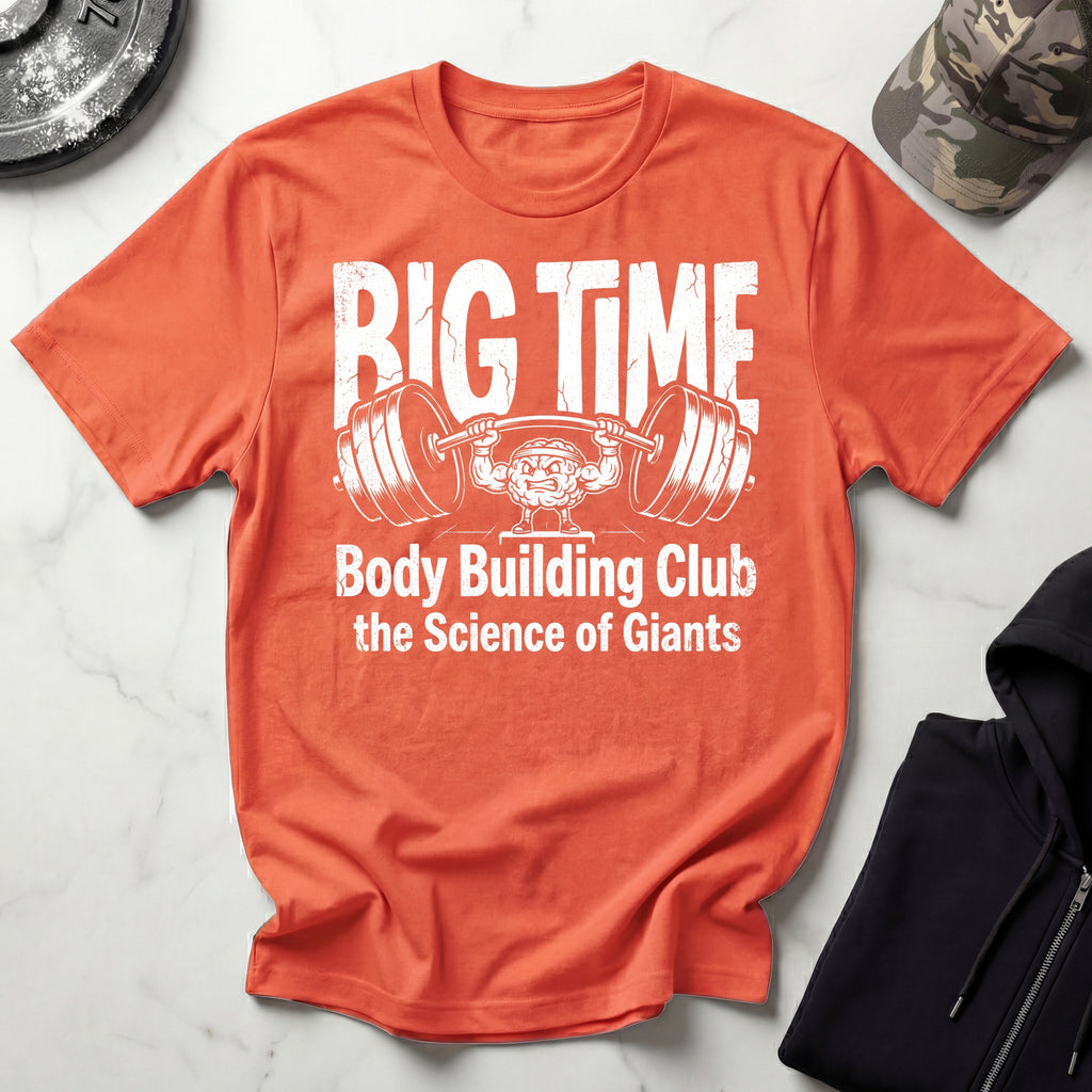 Big Time Bodybuilding Club Retro Gym T-Shirt