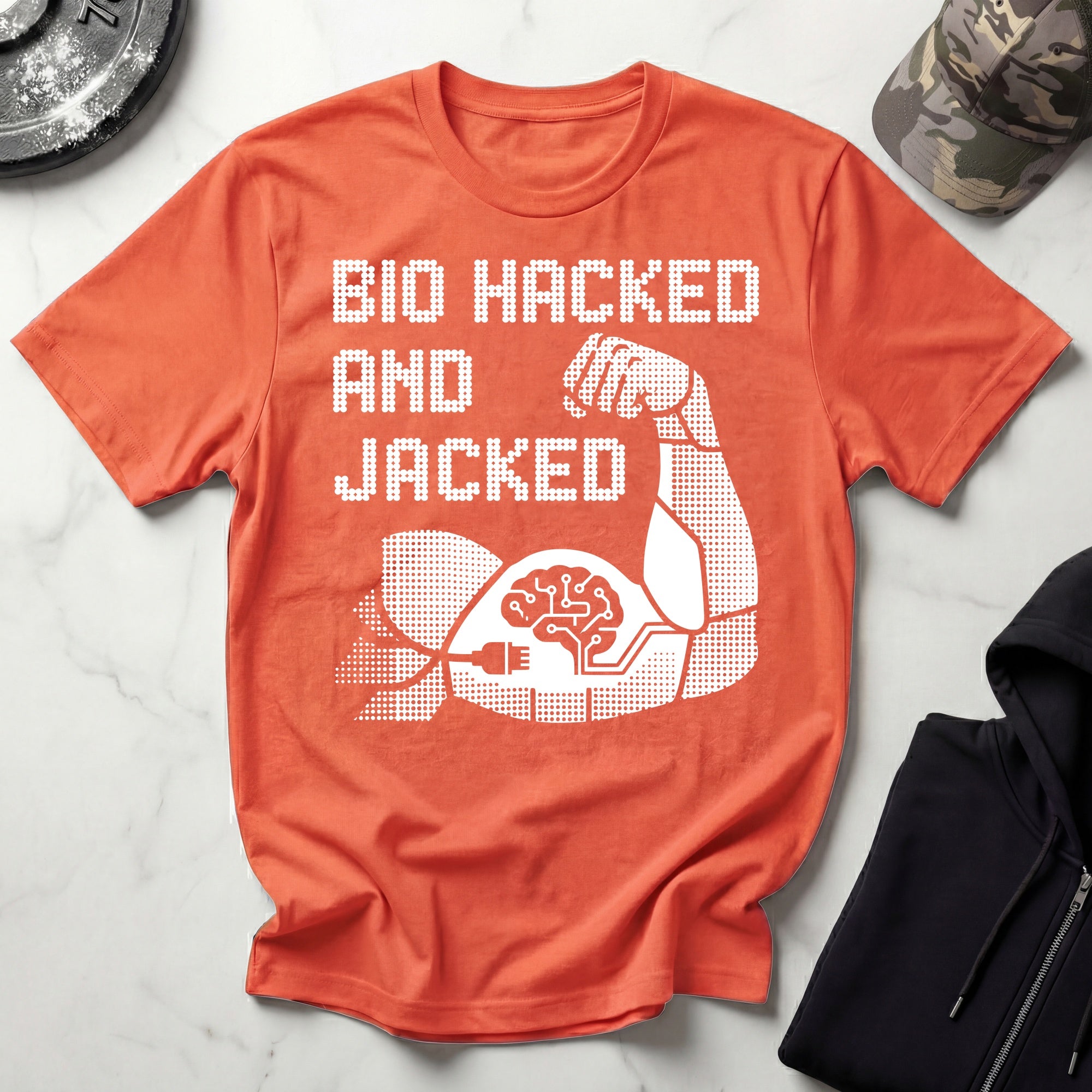 Bio Hacked Jacked Gym T-Shirt