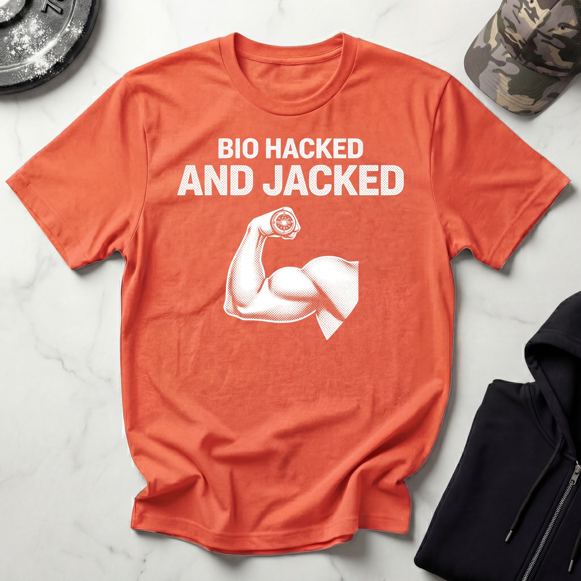 Bio Hacked And Jacked Gym T-Shirt