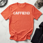 Caffiend Typographic Retro Gym T-Shirt