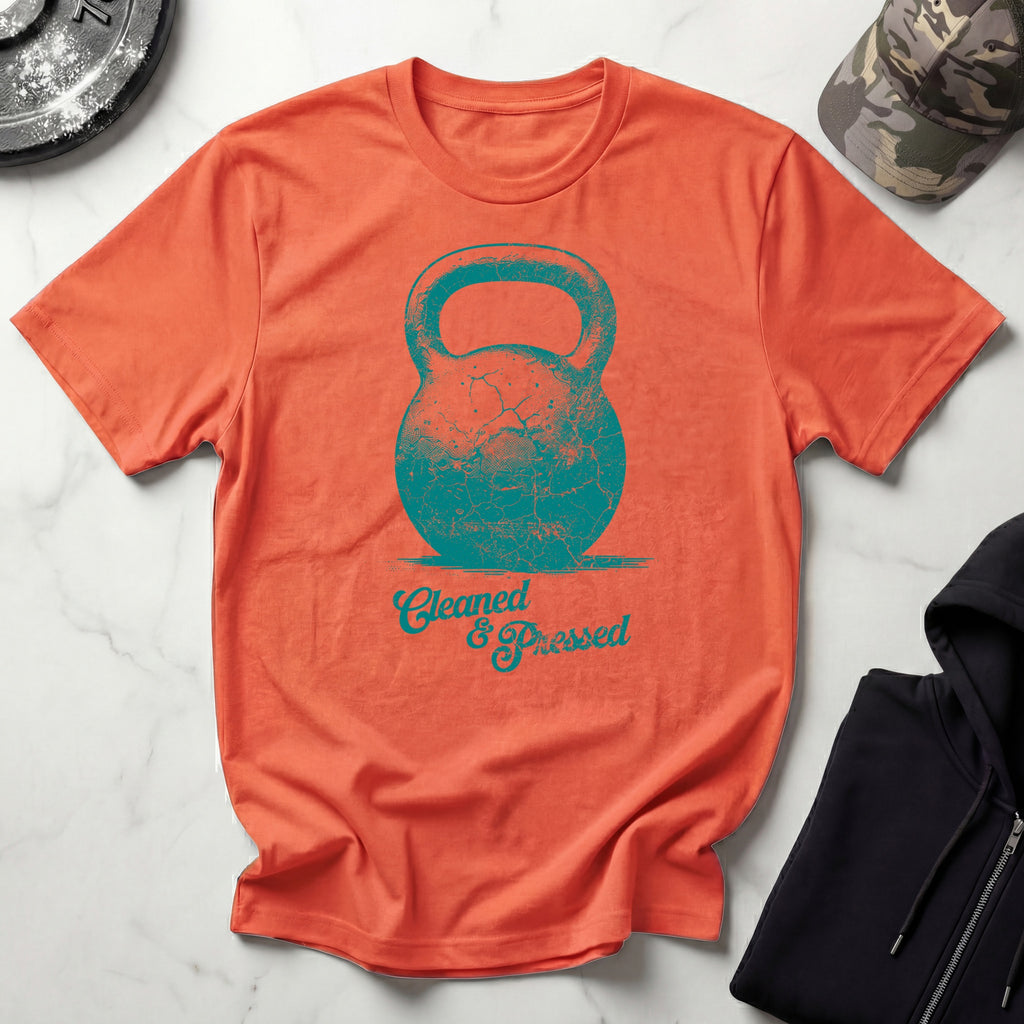 Cleaned and Pressed Kettlebell Vintage Gym T-Shirt