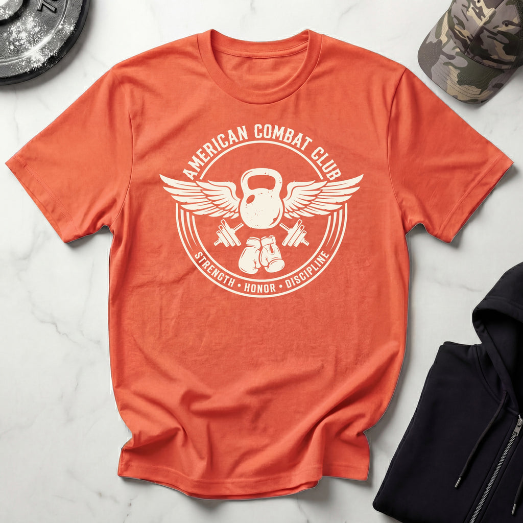 American Combat Club Gym Vintage Retro Gym T-Shirt