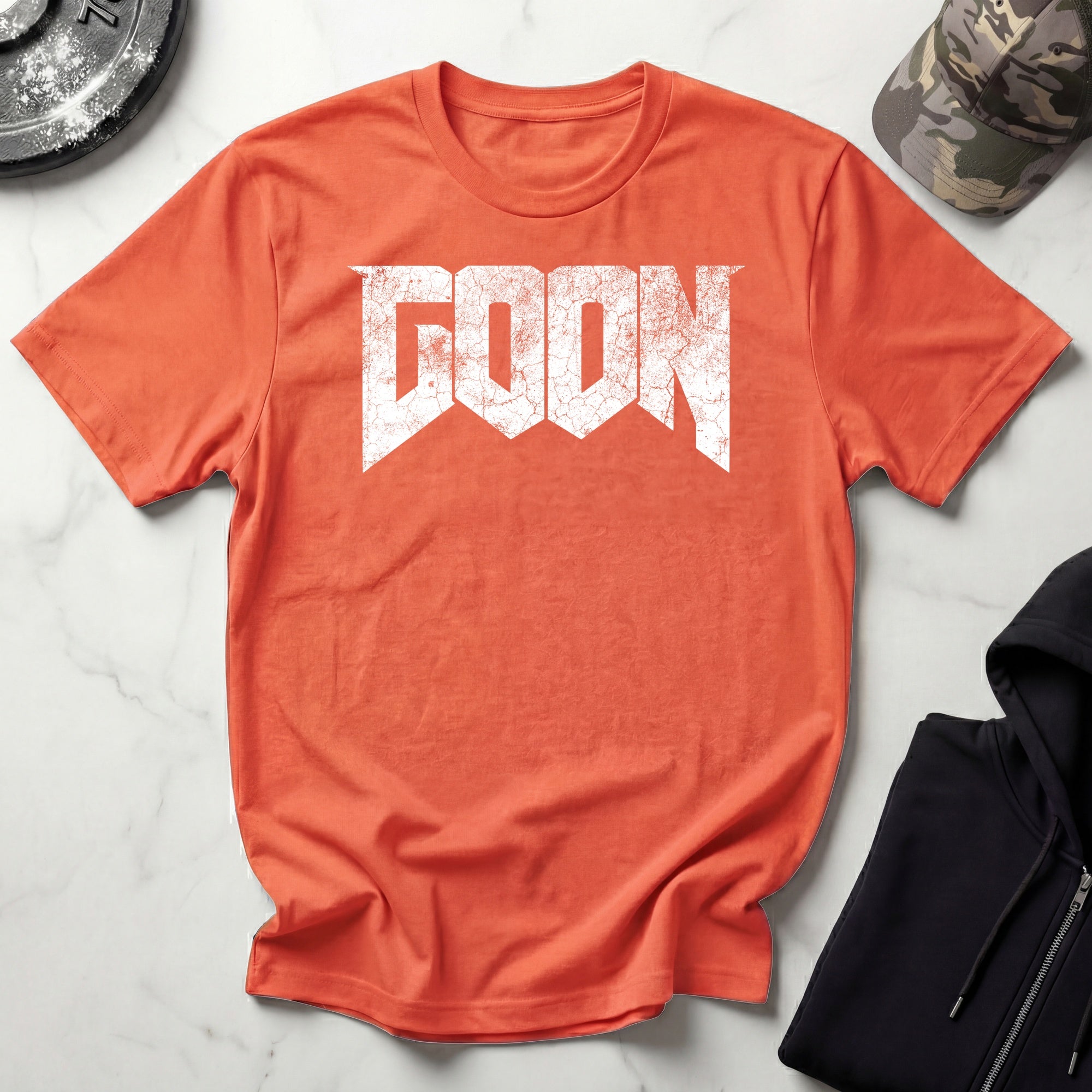 Doomed Goon Graphic Grunge Vintage Gym T-Shirt