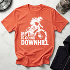 My Life Is Going Downhill MTB Gym T-Shirt