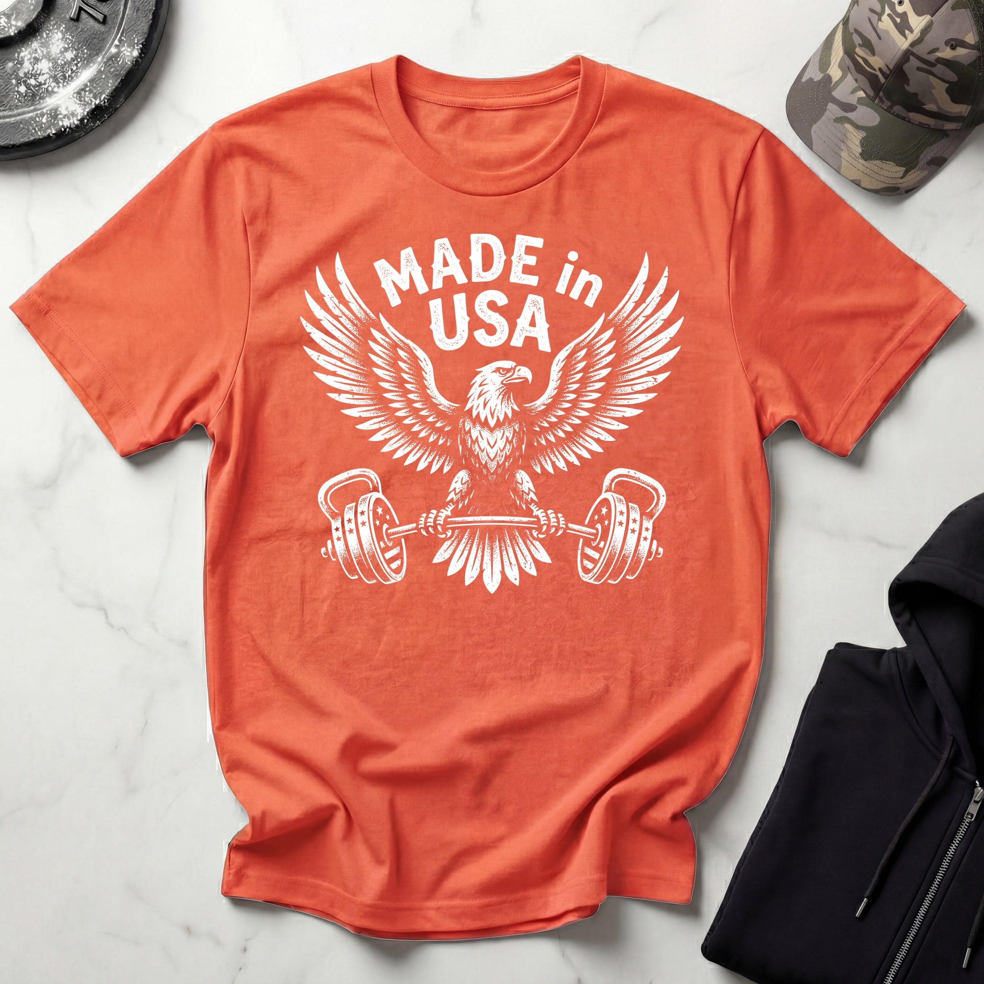 Eagle Lifting USA Vintage Gym T-Shirt