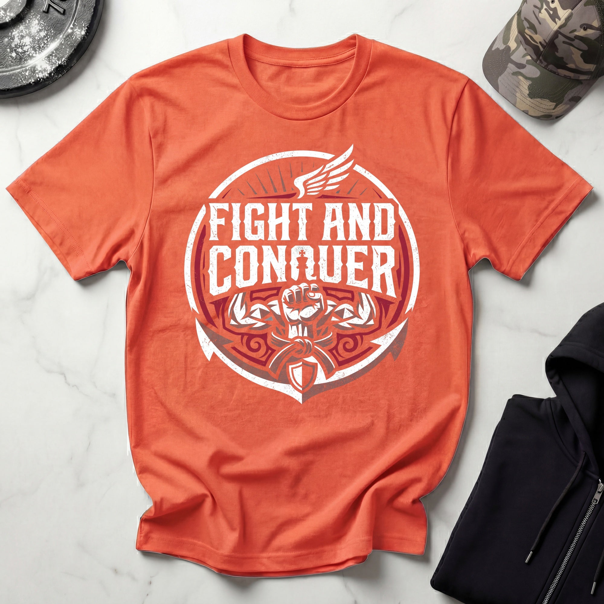 Fight and Conquer Boxing MMA T-Shirt