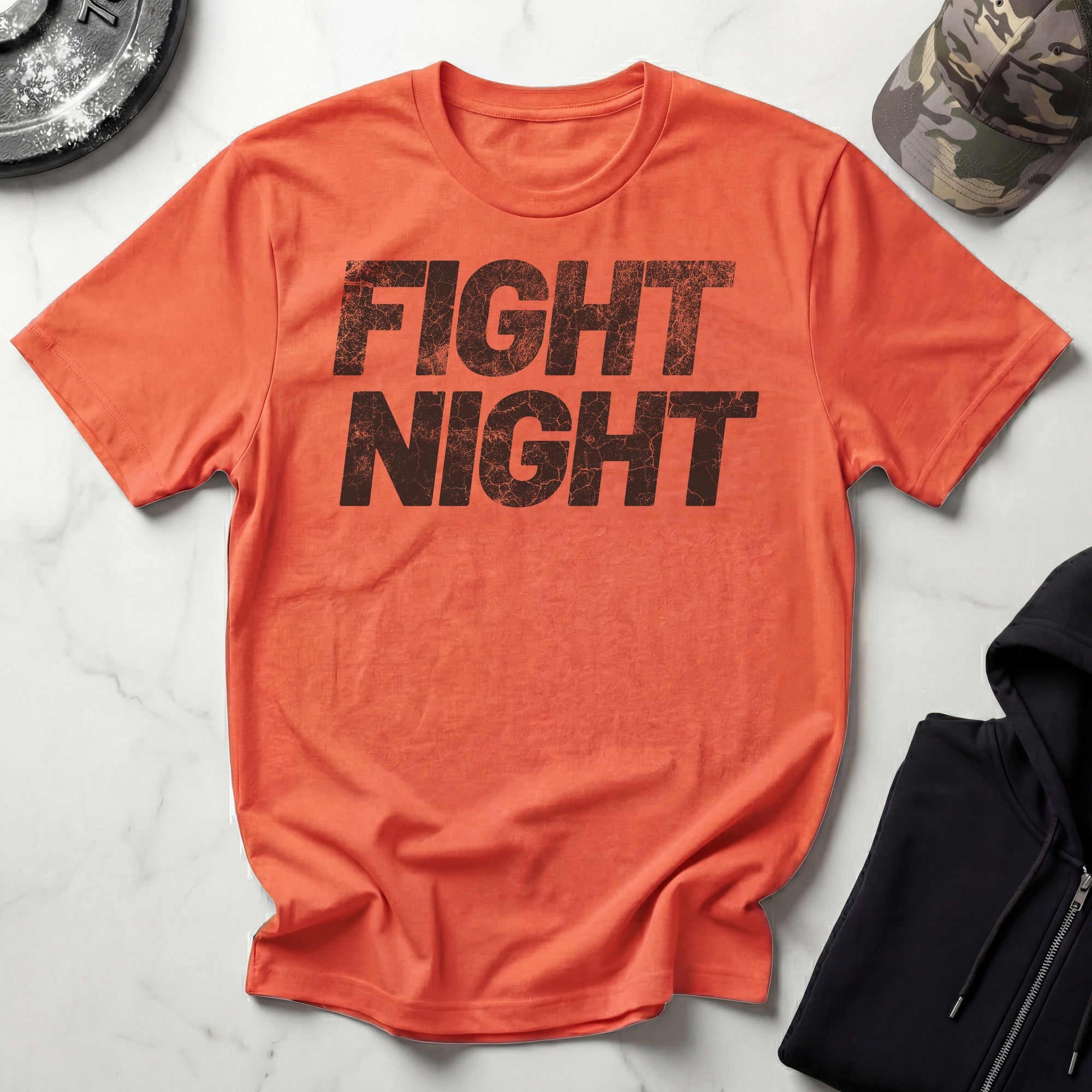 Fight Night MMA Grunge Vintage Gym T-Shirt
