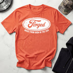 Forged In The USA Logo Vintage Graphic Gym T-Shirt