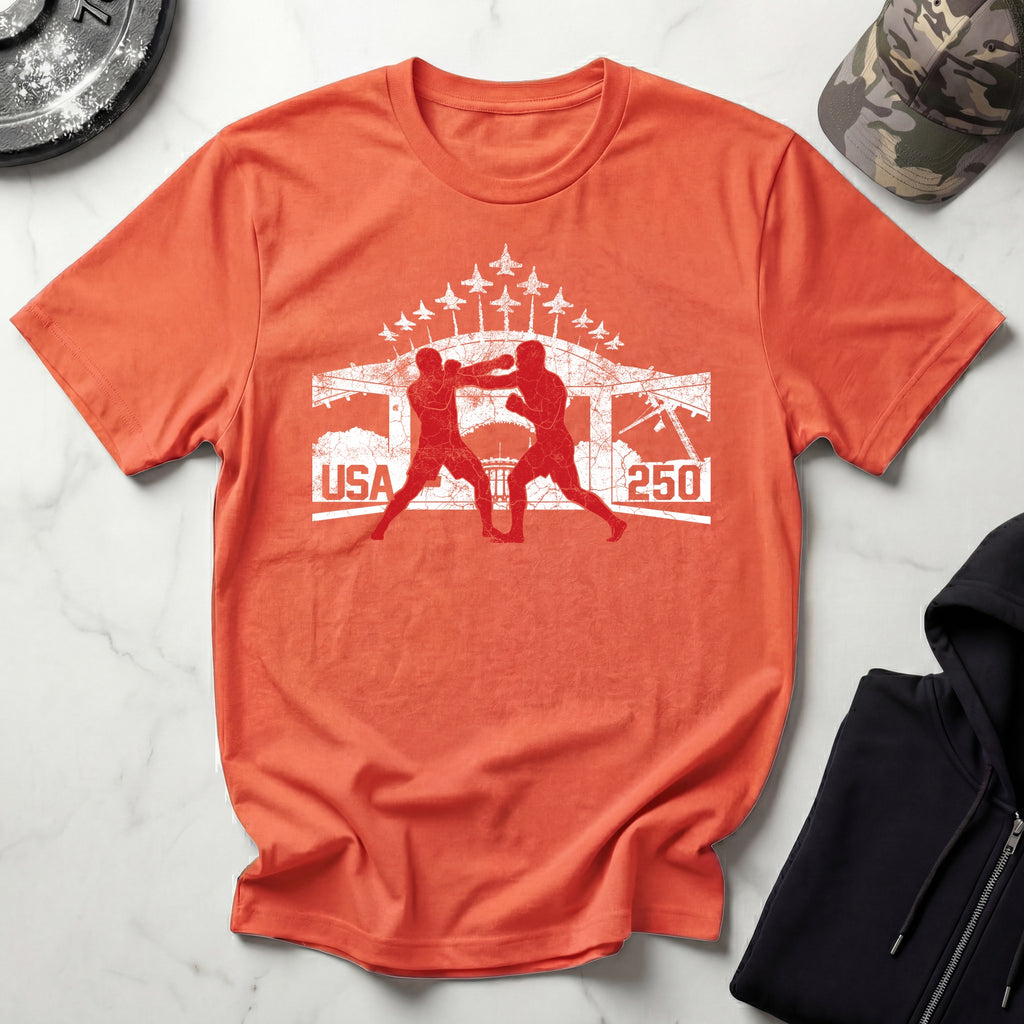 USA Freedom 250 Graphic Vintage Gym T-Shirt
