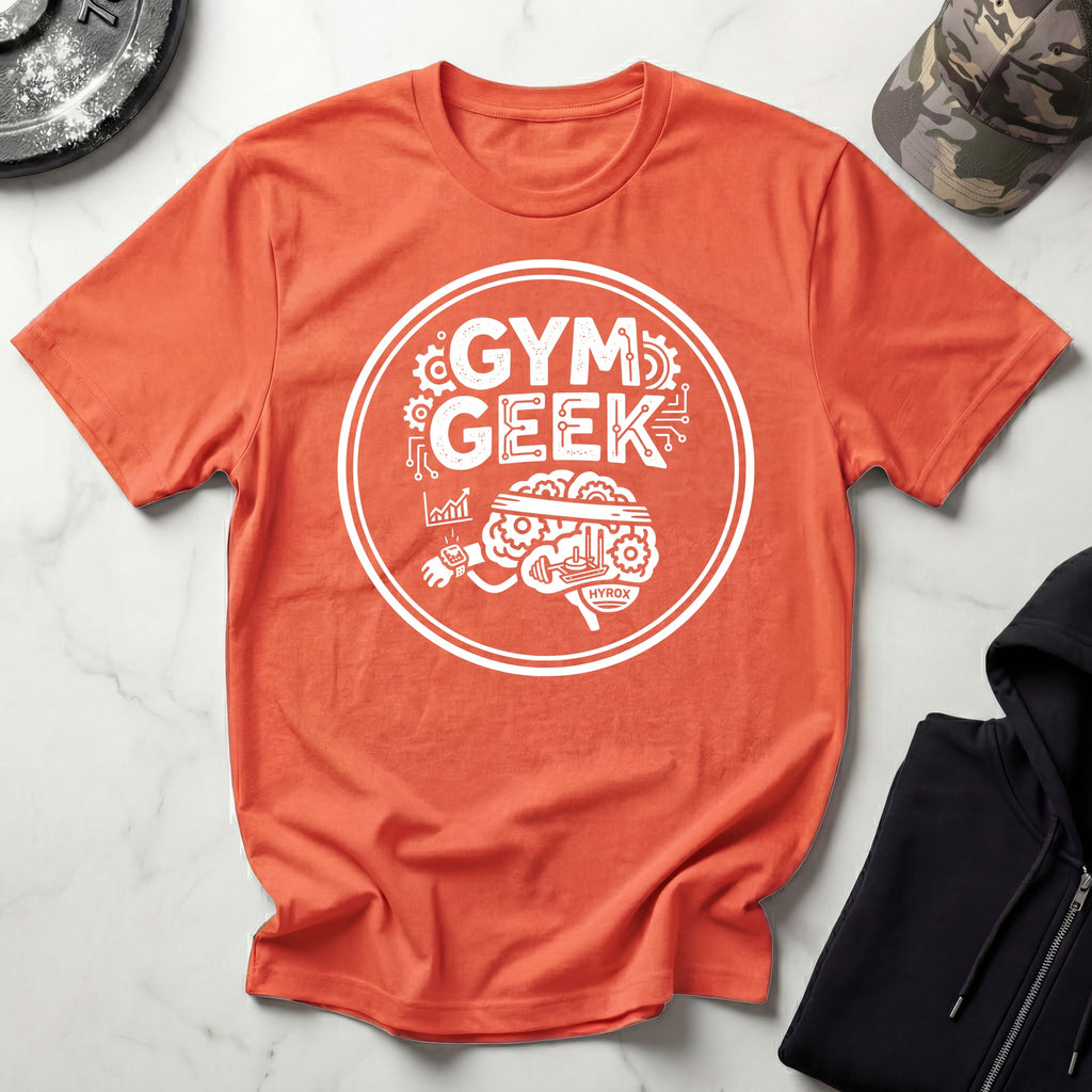 Gym Geek Badge Vintage Gym T-Shirt