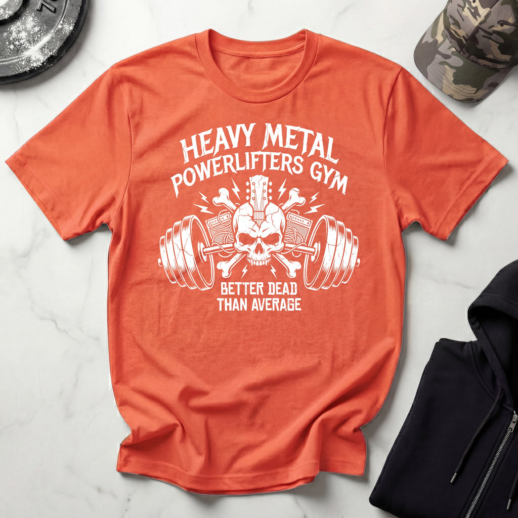 Heavy Metal Powerlifters Club White Vintage Gym Tee
