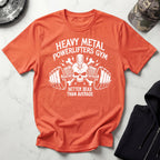 Heavy Metal Powerlifters Club White Vintage Gym Tee