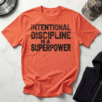 Intentional Discipline Is A Superpower Retro Gym T-Shirt