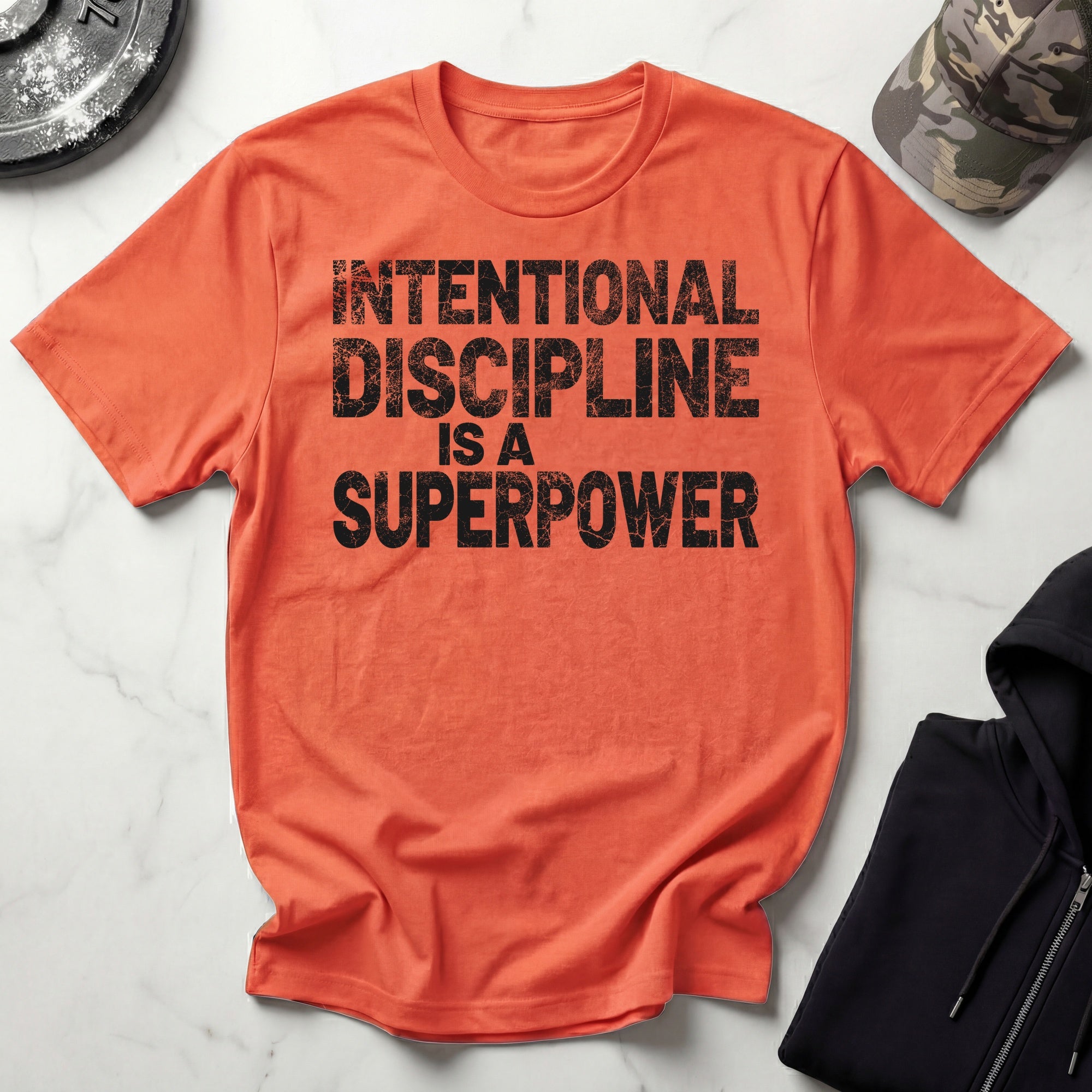 Intentional Discipline Is A Superpower Retro Gym T-Shirt